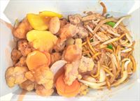 Chicke Noodles with Pork Sweet Sour HK Style